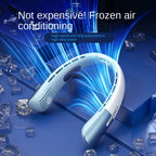 Portable Bladeless 360 ° Cooling 5 Speed Long Battery Life Portable Neck Fan For Outdoor & Office