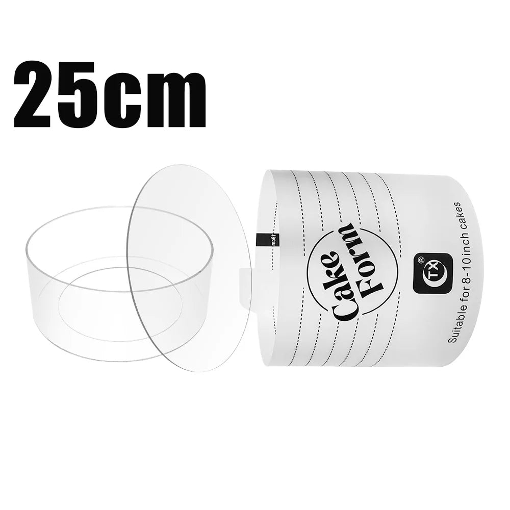 15/20/25cm Adjustable Round Cake Ring Mold Extendable With Scale Mousse Dessert Cake Cream Baking Kitchen Tools Cake Styling Kit