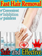 Permanent Hair Removal Spray Dissolves Hair Instantly Sprays On Effortlessly Gentle on Skin Pain-Free Long-Lasting Results