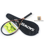 RaceRun-MAX Composite Carbon Tennis Racket, 295±10g Lightweight, 325mm Balance, One-Piece Stable Frame, 50-60lbs, for Advanced