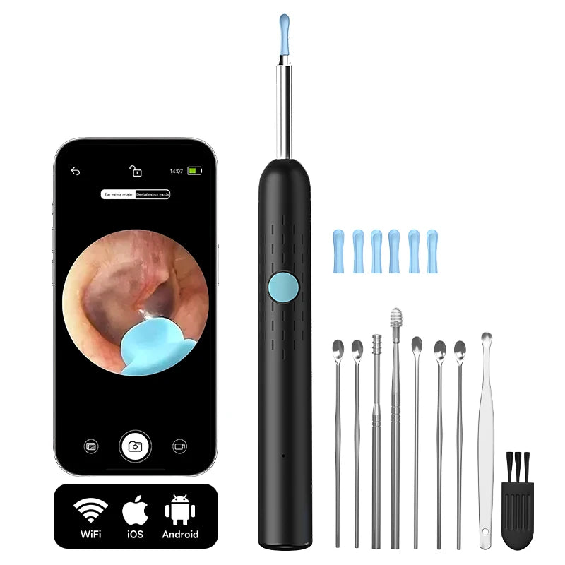 WIFI Visual Ear Sticks HD1080P 4.2MM Mini Camera Ear Pick Ear Spoon Ear Cleaner Wireless Endoscope Health Care Ear Wax Cleaning Main image