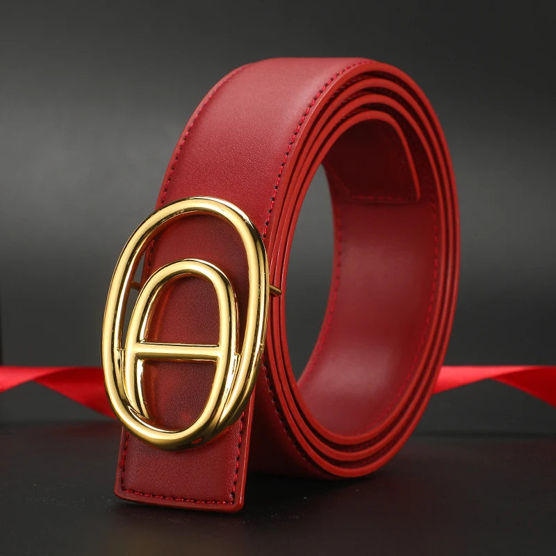 Wide 3.8cm Famous Brand Belt Men High Quality Luxury Genuine Leather Belts for Men Strap Metal Belt Fashion Women's Belt jeans