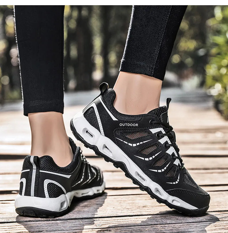 Summer Mens Trekking Shoes Hiking Shoes Women Trail Running Shoes Outdoor Sneakers Upstrem Aqua Water Shoes Hike Anti-Skid Grip