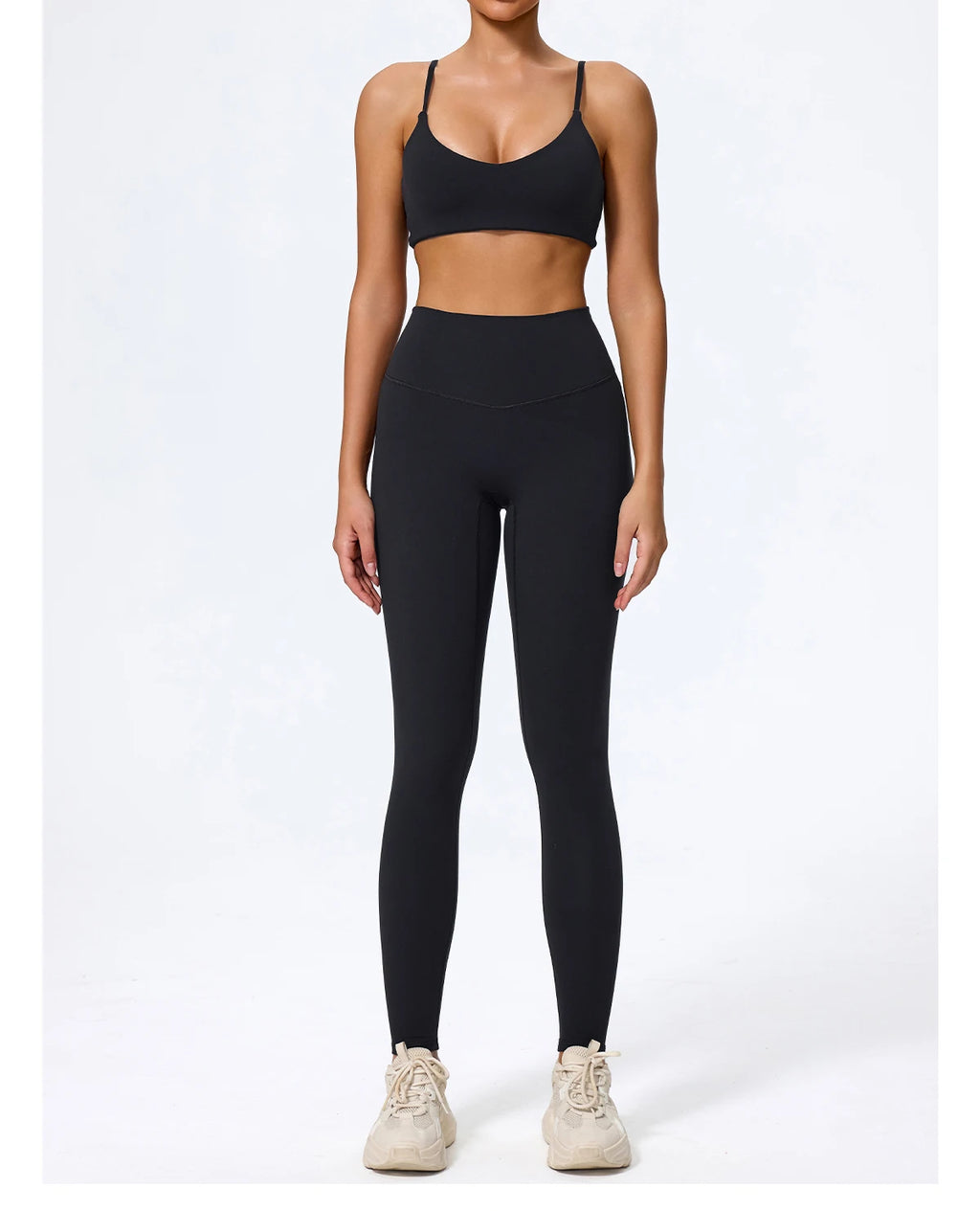 Hearuisavy Summer Super-Soft 2Pcs Women's Running Sports Shorts Set Breathable Fitness Yoga Bra Casual Push Up Workout Crop Top