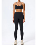 Hearuisavy Summer Super-Soft 2Pcs Women's Running Sports Shorts Set Breathable Fitness Yoga Bra Casual Push Up Workout Crop Top
