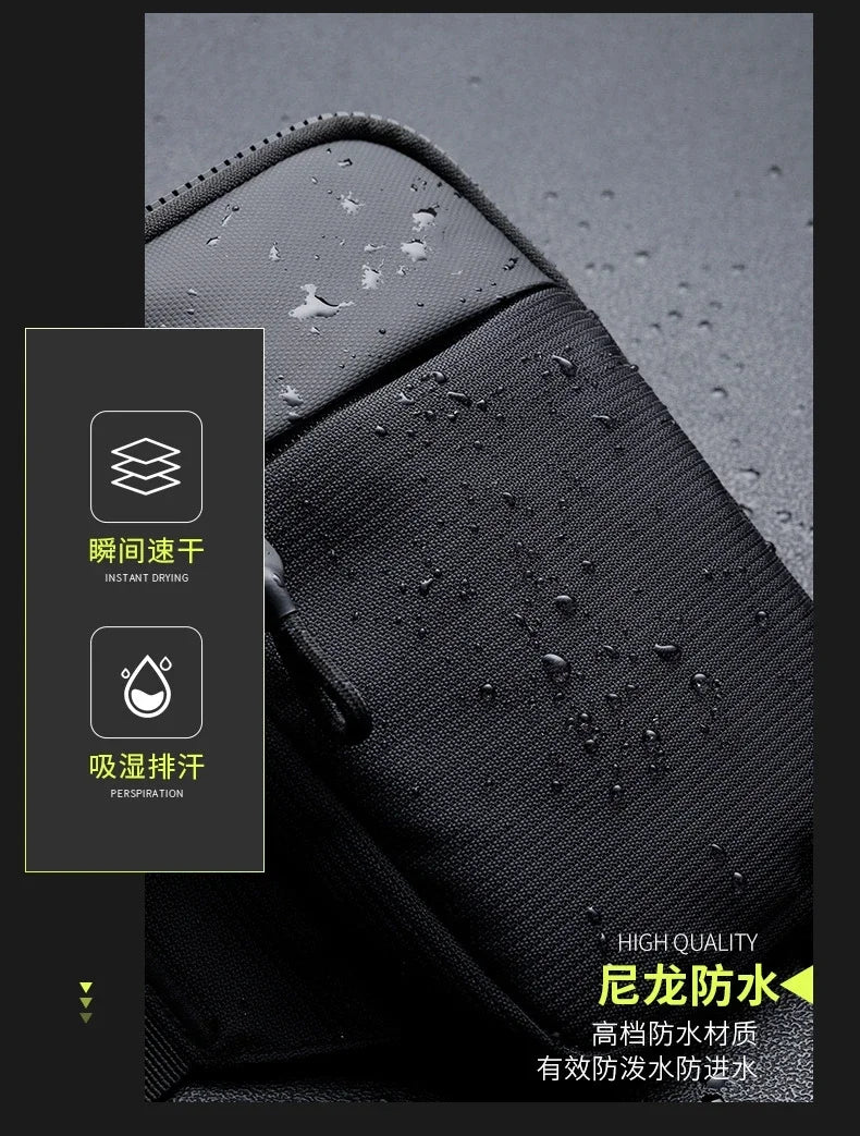 New chest bag for men and women's leisure, fitness, sports, crossbody bag, chest bag, casual men's bag, large capacity bag trend