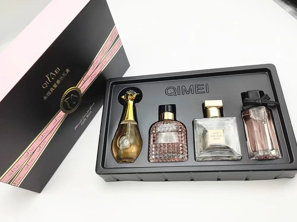 Luxury Brand Perfume Women духи Eau De Parfum Femme Gift Box 4Pcs Set 100ml Perfumes De Mujer Natural Floral Fragrance Spray