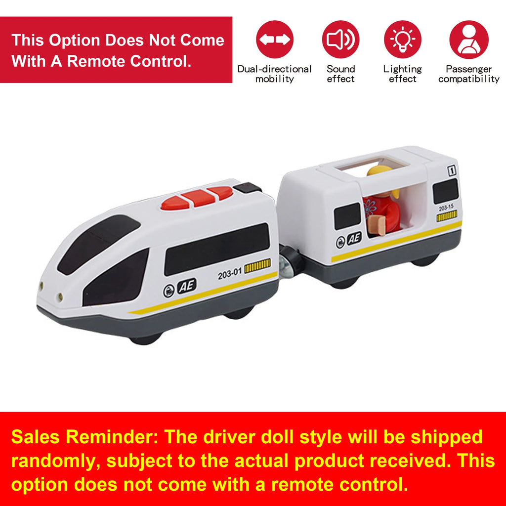 Kids RC Electric Train Set Locomotive Magnetic Train Diecast Slot Toy Fit for Wooden Train Railway Track Toys for Children Gifts