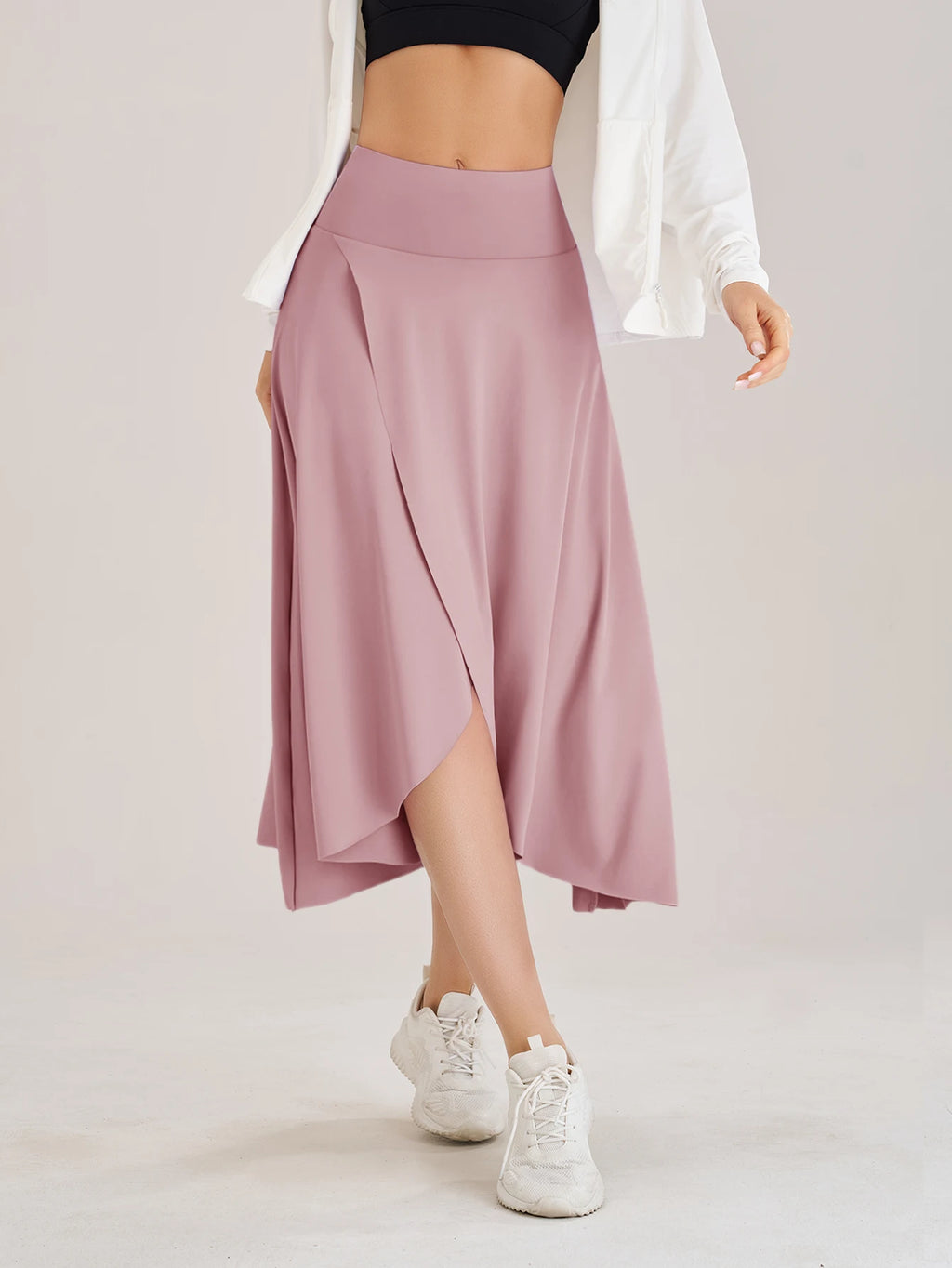 Summer Women Golf Tennis Dance Fitness Long Skirts Quick Drying Solid Female Lining High Waist Long Skirts Shorts
