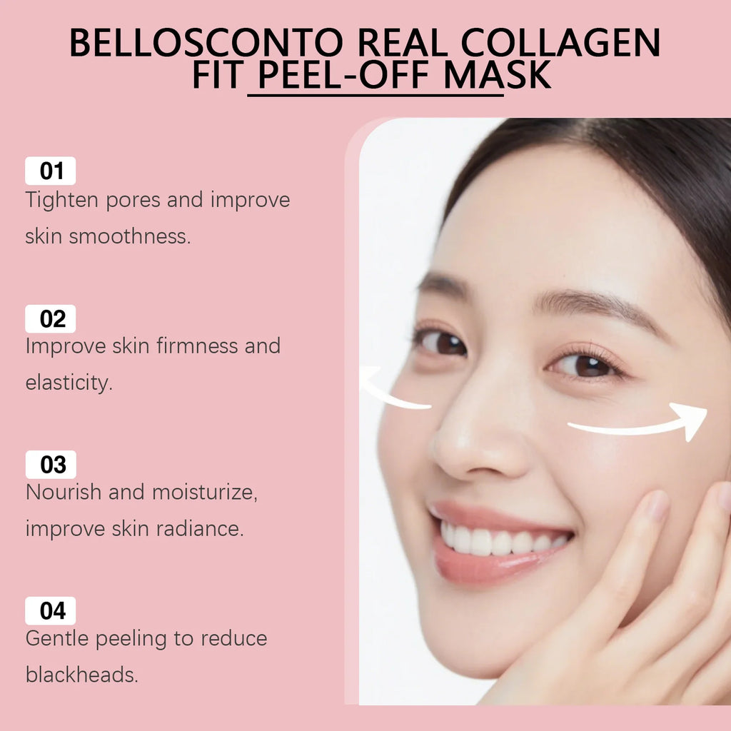 Collagen Peel off Mask Overnight Moisturizing Facial Cleansing Glow Skin Barrier Repair Collagen Mask Wrapping Night Care 50g