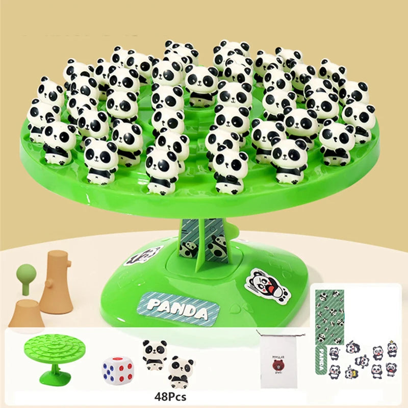 Children's Balance Panda Balance Tree Folding Happy Intelligence Early Education Decompression Game Table Battle Games