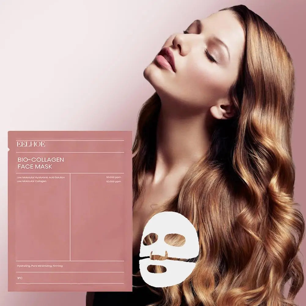 1/2/5pcs Bio-Collagen face Mask Hydrating Overnight Hydrogel Moisturizing Facial Mask VC Whitening Anti aging Skincare