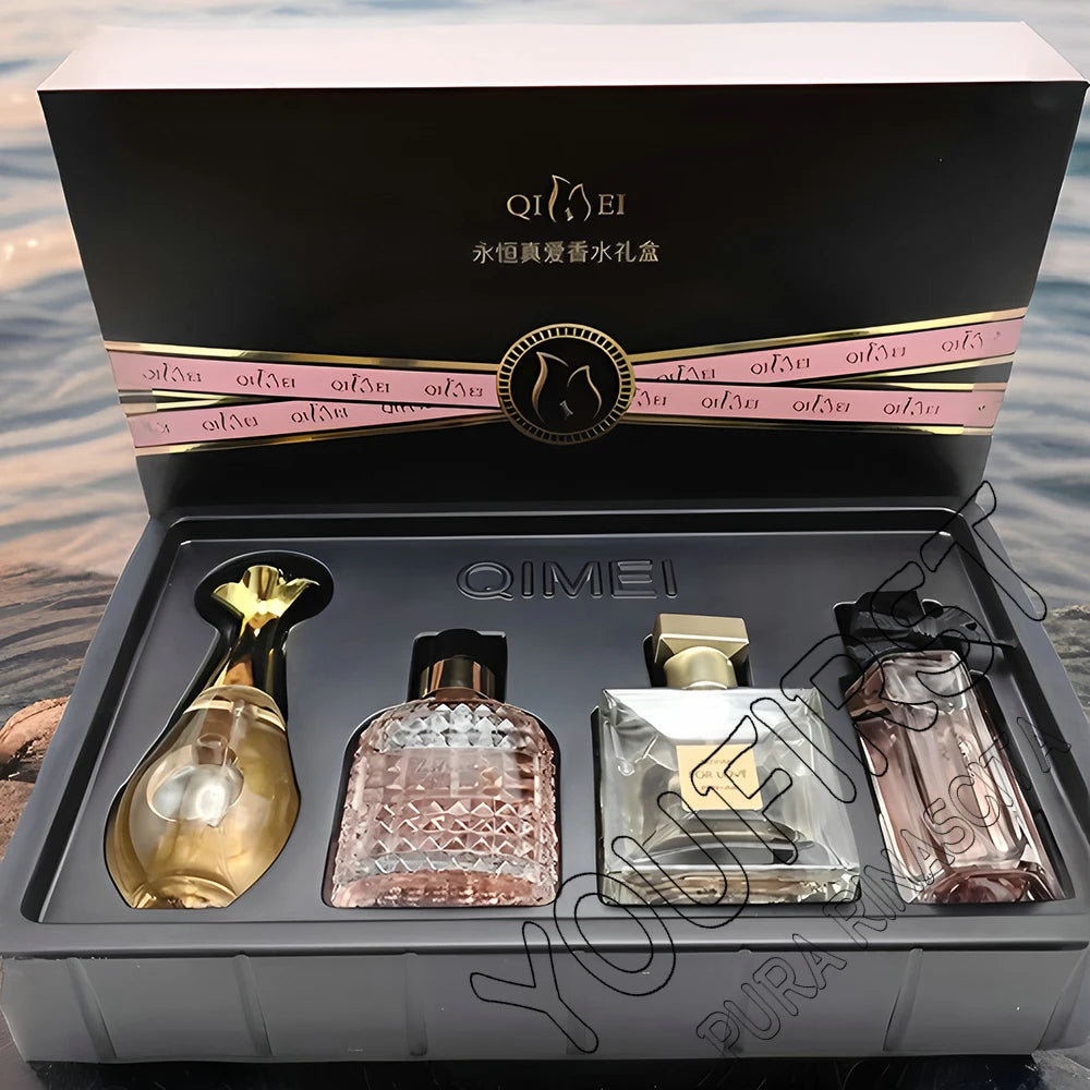 Luxury Brand Perfume Women духи Eau De Parfum Femme Gift Box 4Pcs Set 100ml Perfumes De Mujer Natural Floral Fragrance Spray