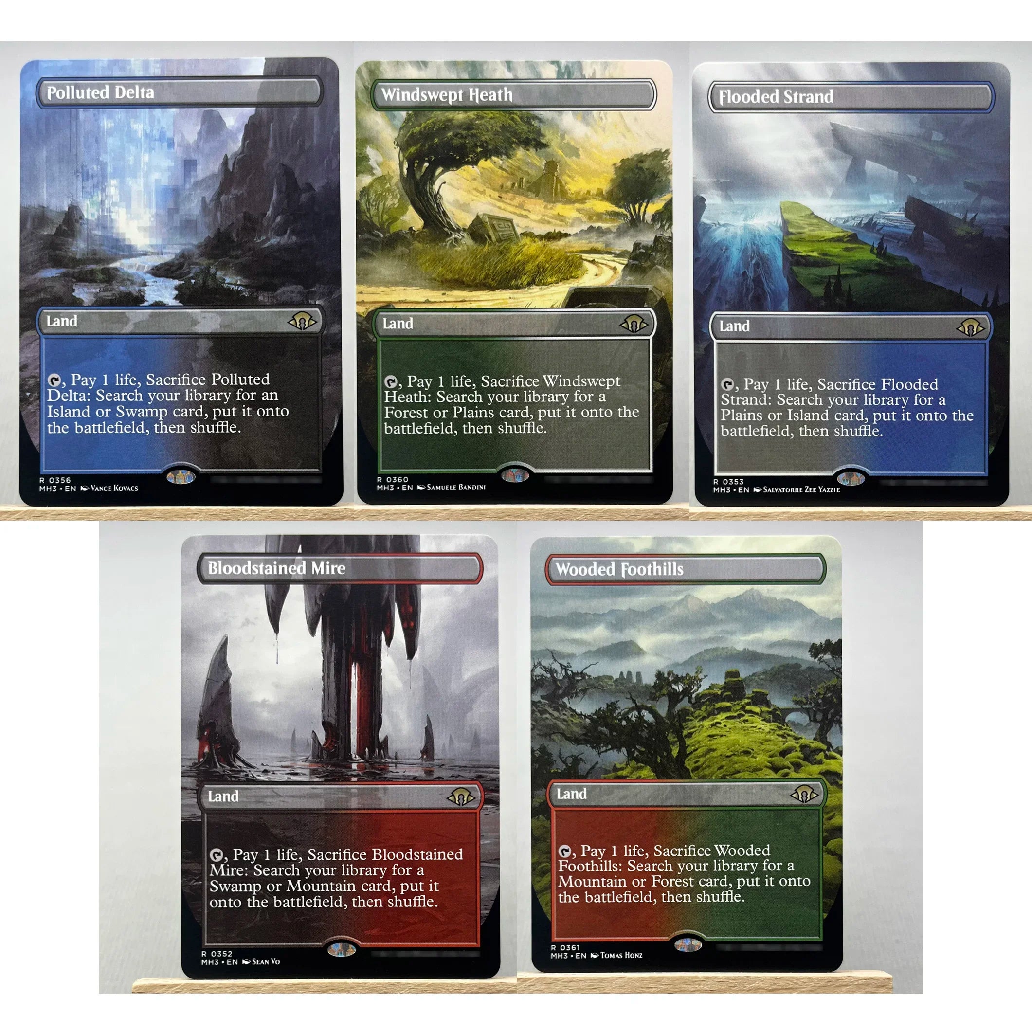 MH3 MH2 HOLO10-03 TCG magical Cards for Home Play Proxy fetch land Marsh Flats the Arid Mesa Misty Rainforest gathering
