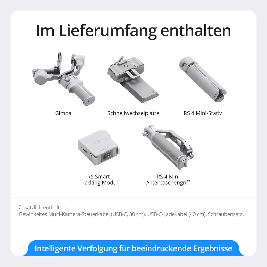 DJI RS 4 Mini Smart Sensitive Tracking Works With Cameras Smartphones Quick Vertical Change Ready In 1S Handheld Gimbal Camera
