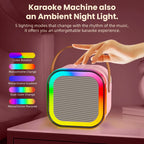 Enjoy the Party-Portable 2pieces Bluetooth Karaoke Machine with 5.3PA Speaker System,Wireless Microphones for Home Entertainment