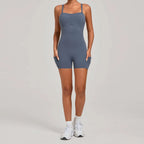Women's Yoga Jumpsuits Sports Fitness One-piece Beauty Back Strap Pocket Hip-lifting Slim Fit Running Workout Training Bodysuits