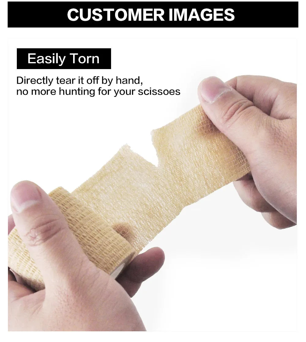 1/6pcs Colorful Athletic Wrap Tape Self Adhesive Elastic Bandage Elastoplast Sports Protector Knee Finger Ankle Palm Shoulder