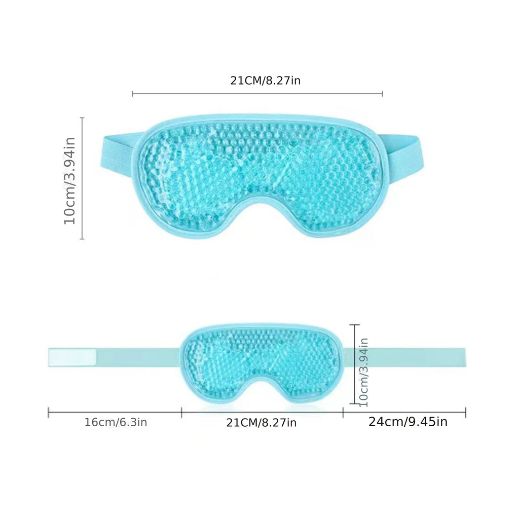 Reusable Hot Cold Gel Eye Mask, for Puffy Eyes, Headache, Sleep & Daily Eye Care, Flexible Comfort Compress