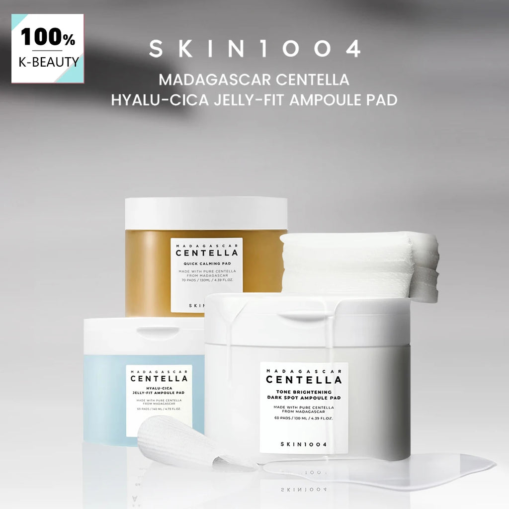 SKIN1004 MADAGASCAR CENTELLA PAD,Essence-Infused Pad Texture,For A Radiant Glow,Moisture Lock,Korean Skincare,Korean Makeup