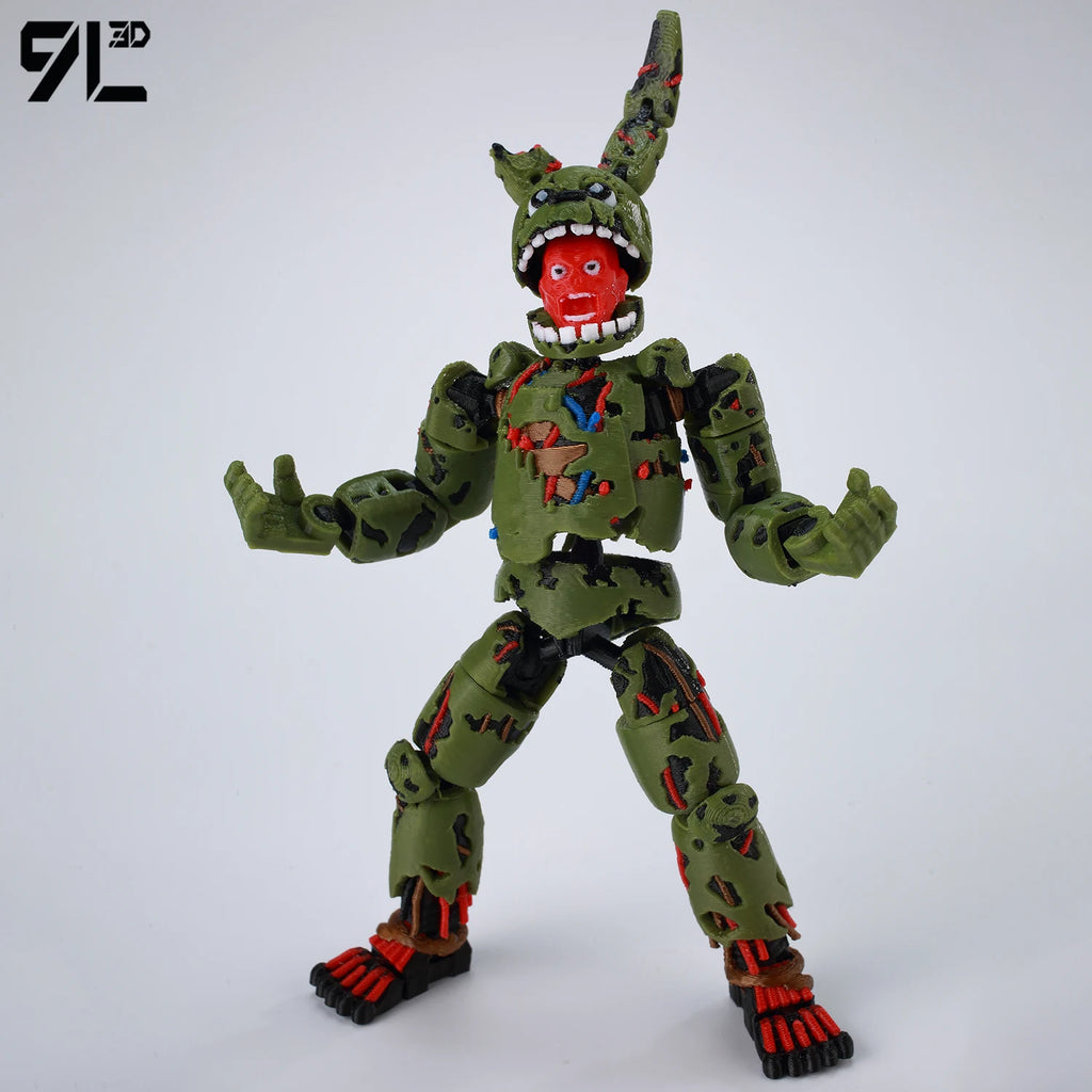 9L3D Printed FNAF Freddy Fazbear's Pizza Springtrap Toys Action Figures Anime Model Lucky13 Dummy13 Titan13 Ornaments Gifts