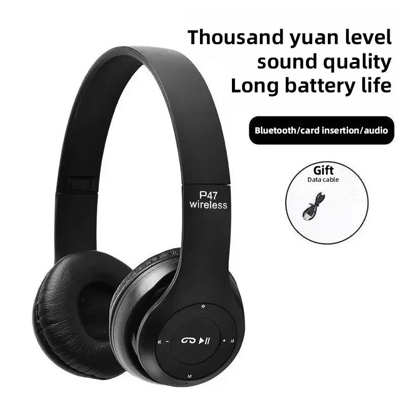 Lenovo Multifunctional Portable Foldable Headmounted Wireless Bluetooth 5.0 Headset For Bluetooth connection Wired Connection