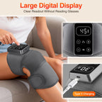3 Vibrations 5 Levels Hot Compress Shoulder Elbow Massage Knee Support Brace, Electric Heating Knee Protection Belt