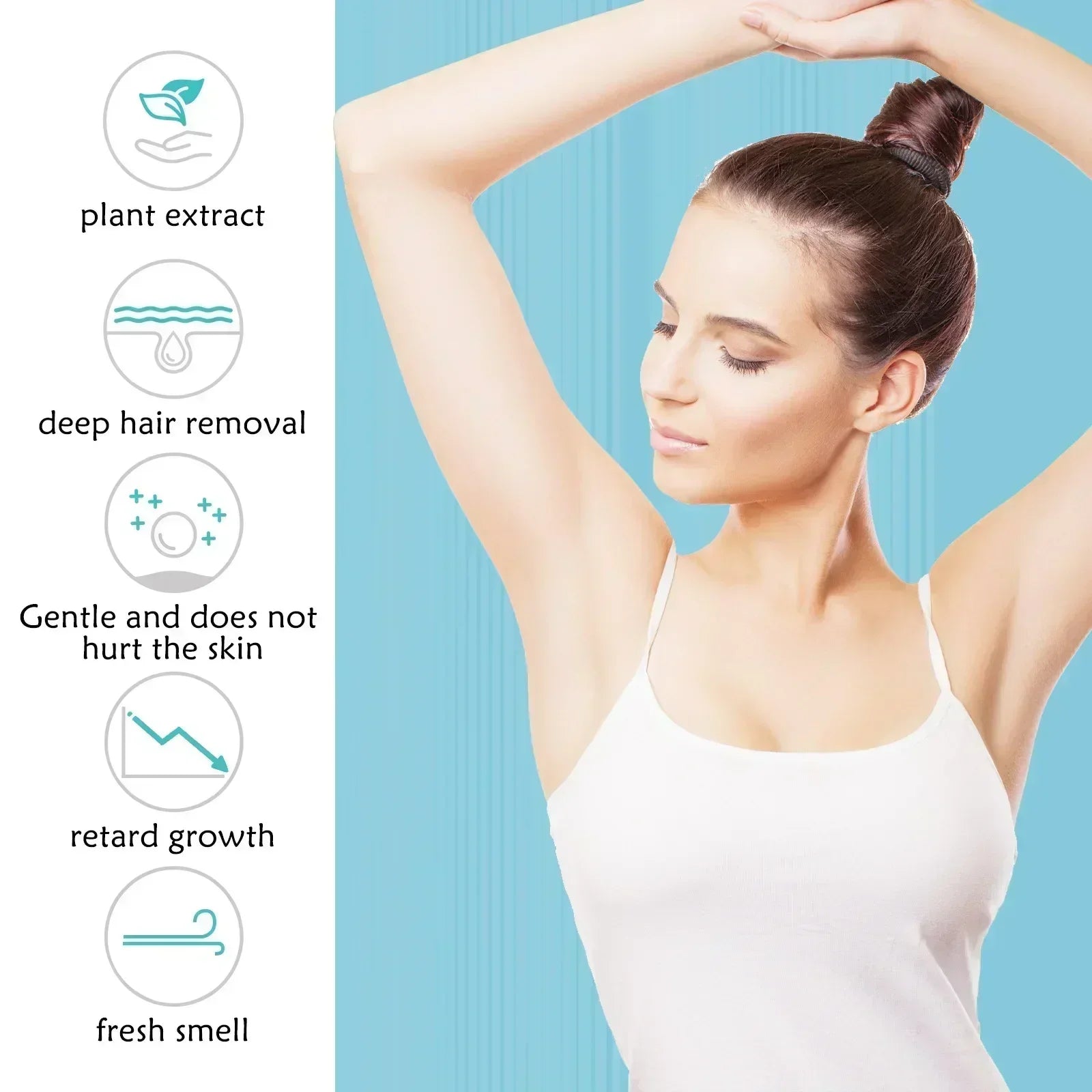 Permanent Hair Removal Spray Dissolves Hair Instantly Sprays On Effortlessly Gentle on Skin Pain-Free Long-Lasting Results