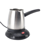 500ml Stainless Steel Electric Turkish Coffee Maker Pot with Long Removable Handle for Tea And Milk
