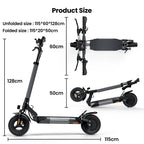 iScooter W9 Electric Scooter for Adults 1000W Motor 48V14AH Battery Foldable E-scooter 10 Inch Tire All-Terrain EScooter