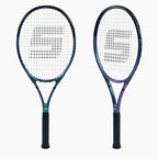 RaceRun-MAX Composite Carbon Tennis Racket, 295±10g Lightweight, 325mm Balance, One-Piece Stable Frame, 50-60lbs, for Advanced