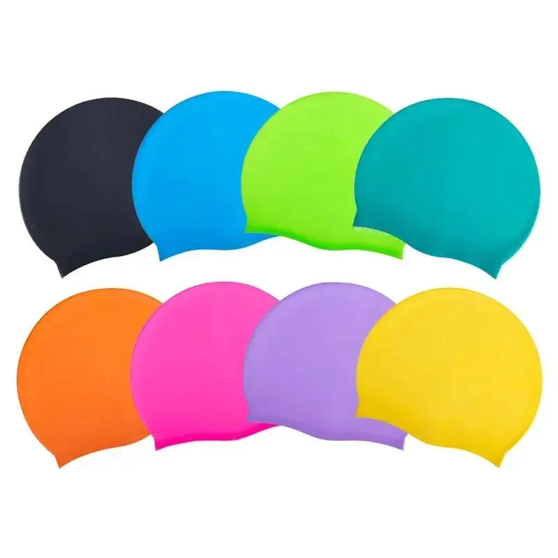 Swimming Cap Silicone Waterproof Swim Hat for Men Women Adult Kids Pool Caps Diving Swimming Equipment Elastic Caps 2025 Main image