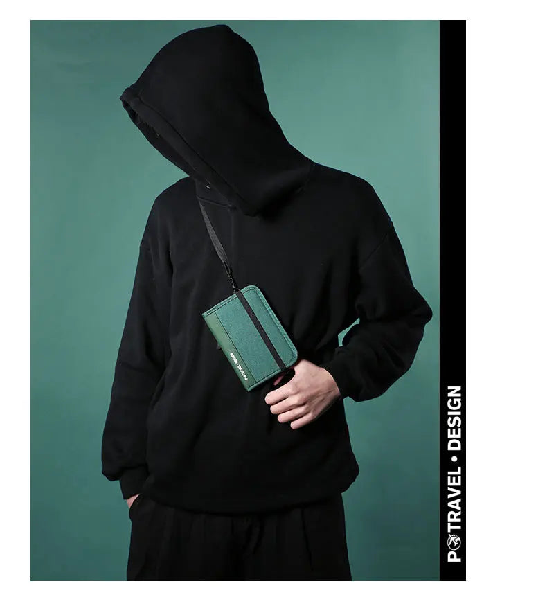 RFID Travel Wallet Passport Holder Credit Card Organizer Zipper Pouch Document Organizer Anti Theft Travel Accessories