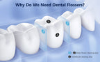 Sejoy Electric Water Flossers Oral Irrigator Rechargeable Portable Dental 5 Modes Water Tank Teeth 300ML Waterproof Cleaner