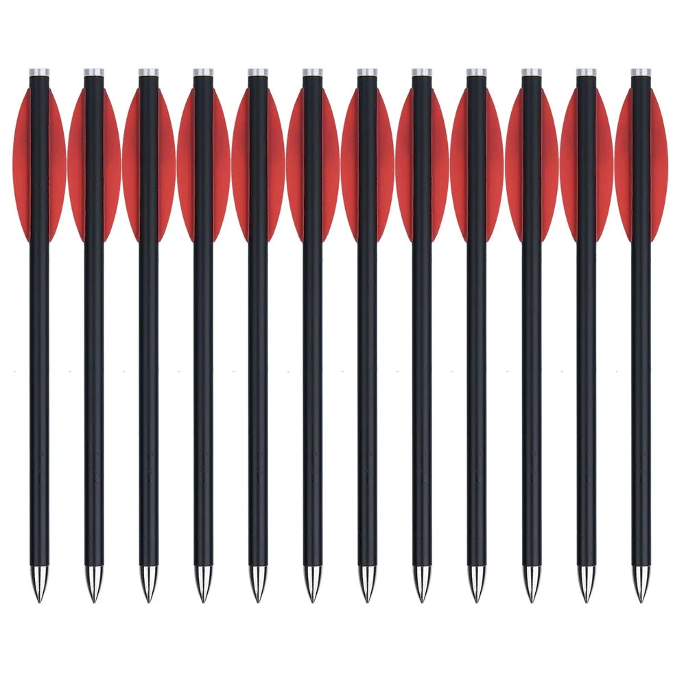 Mixed carbon crossbow for outdoor sports shooting, 6.3 inch, Willow feather, 6pcs/12PCs/24PCs