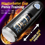 7 Thrusting & Vibrating Stimulation Modes Male Masturbator Cup Mens Realistic 3D Sleeve for Male Masturbation Penis Training 18+
