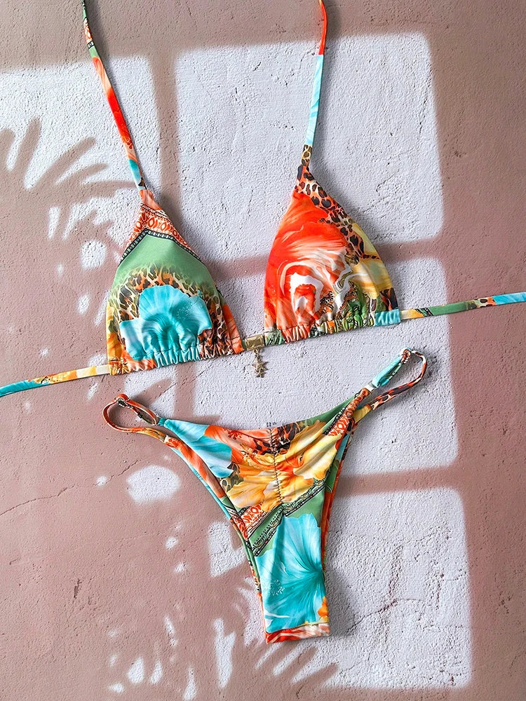 Micro Bikini Women Swimsuit Two-Piece Bathing Suit Woman Swimwear 2026 Sexy Leopard Push Up Thong Bikinis Sets Beachwear Summer Main image