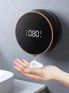 Automatic Foaming Soap Dispenser - Touchless Wall Mount, LED Temp Display, USB Rechargeable for Bathroom, Kitchen&Commercial Use