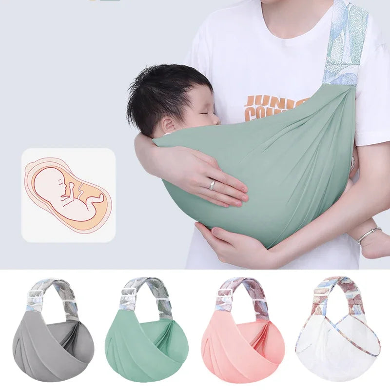 Adjustable Baby sling Wrap Baby Carrier Soft wrap Sling for Newborns Baby Carrier Scarf Toddler baby Sling Wrap Suspenders Main image