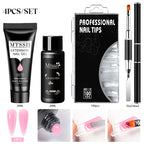 24PCS/Set 20ml Poly Naili Extension Gel  Kit Mini UV Lamp Sealer With Base Top Coat Professional Poly UVNail Gel Kit Starter Kit