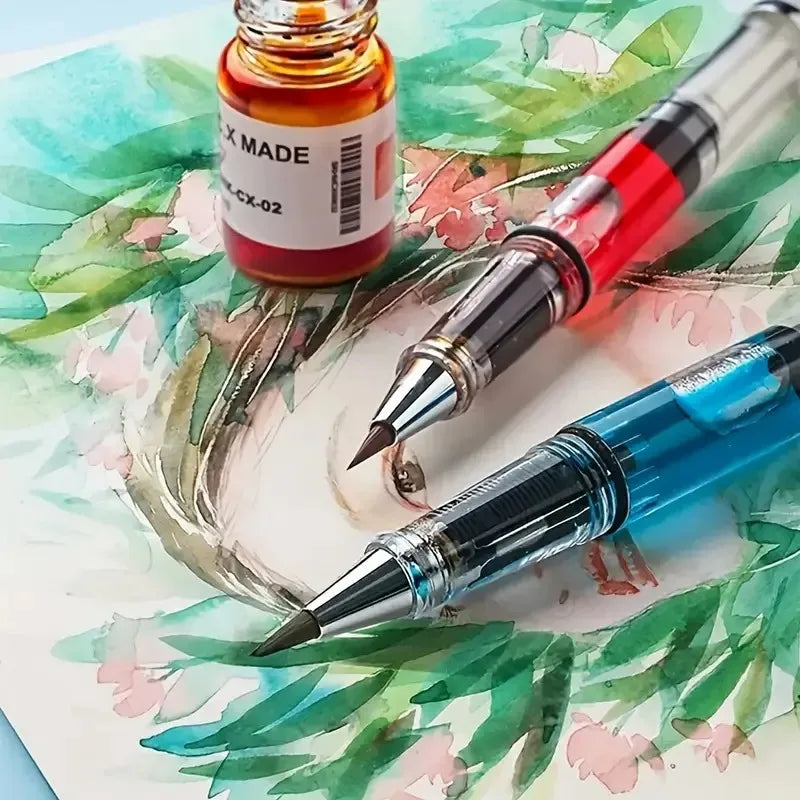 Color piston brushes, watercolor brushes, self-priming paint pens (mix your own paint) for painting, calligraphy and coloring