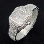 Luxury Full Diamond Watches Women Fashion Bling Silver Stainless Steel Quartz Wristwatch Iced Out Shiny Jewelry Watch 2026 New