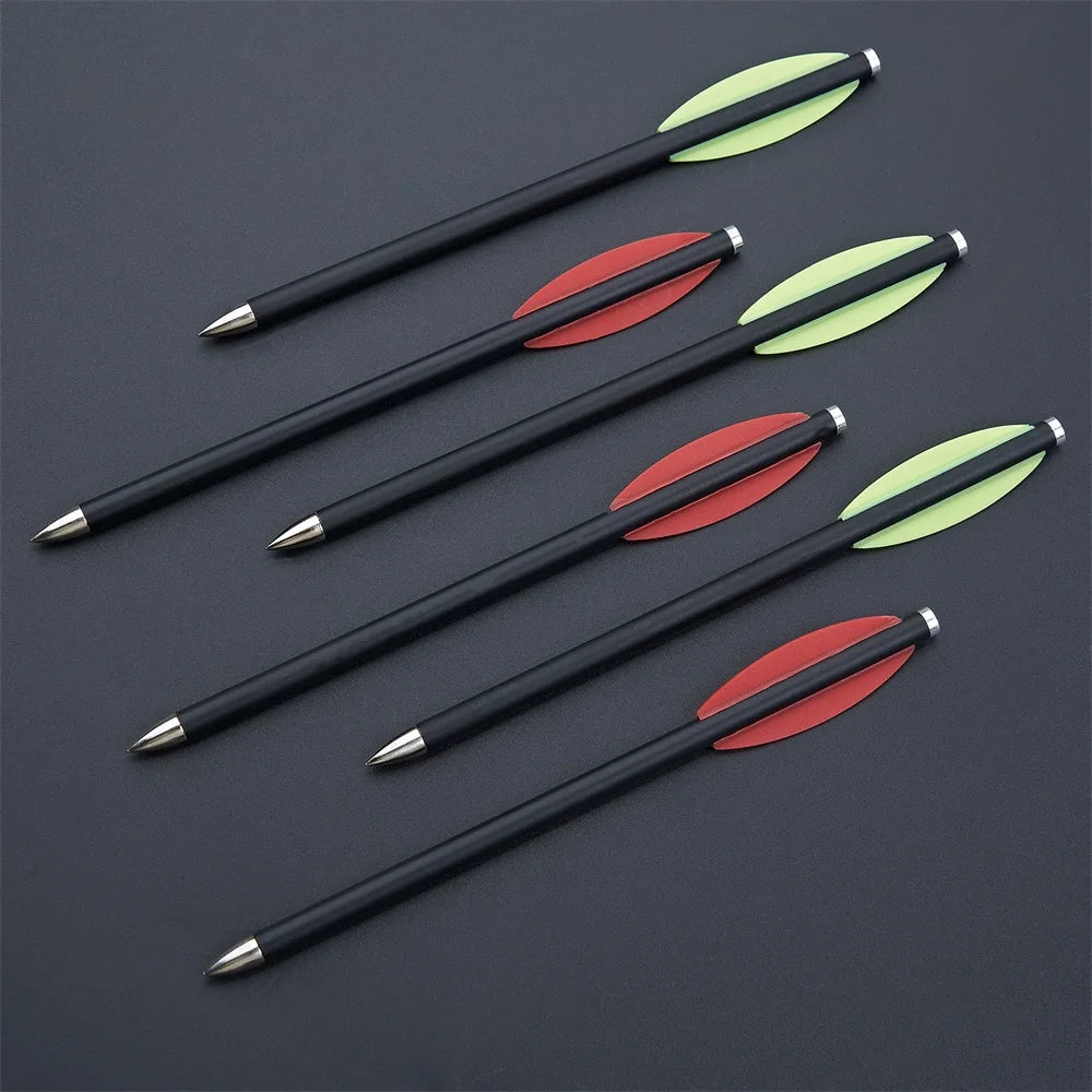 Mixed carbon crossbow for outdoor sports shooting, 6.3 inch, Willow feather, 6pcs/12PCs/24PCs