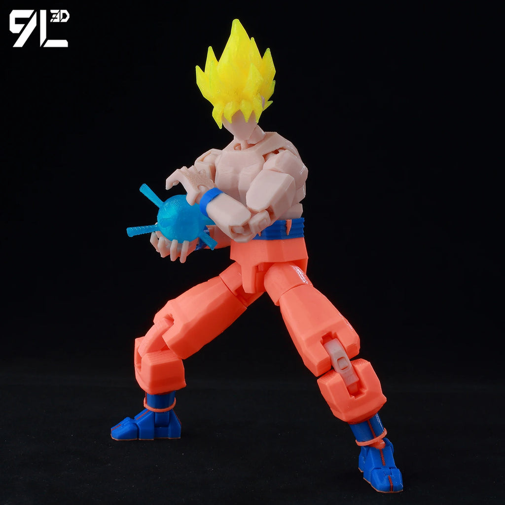 9L3D Printed Dragon Ball Son Goku Vegeta Beerus Frieza Anime Lucky13 Dummy13 Titan13 Action Figures Multi-Jointed Movable Toys