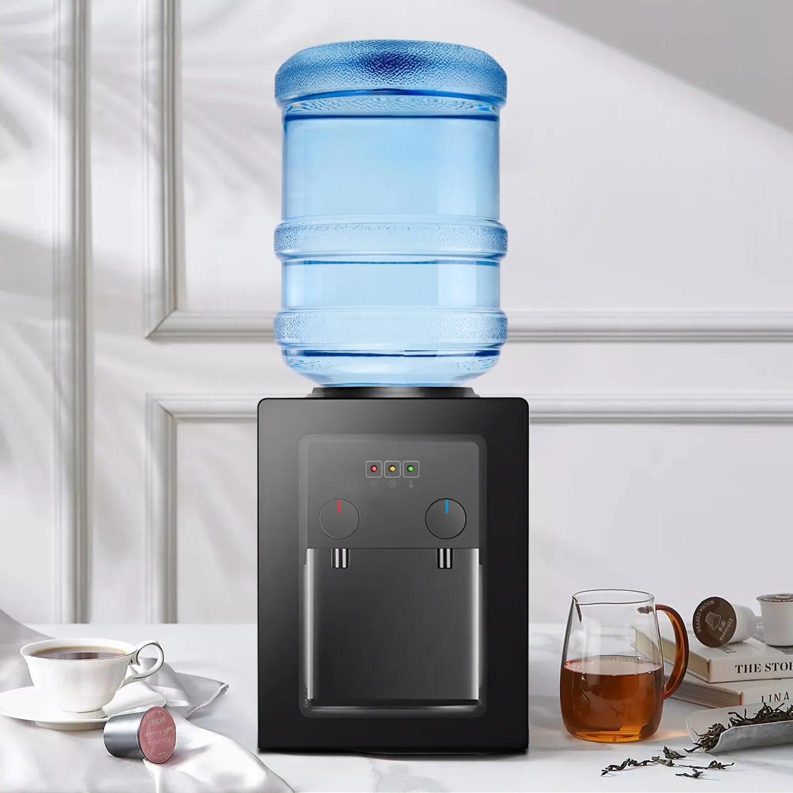Desktop Electric Water Dispenser Independent Hot and Cold Coffee Office Water Dispenser 550w 85-95 ℃
