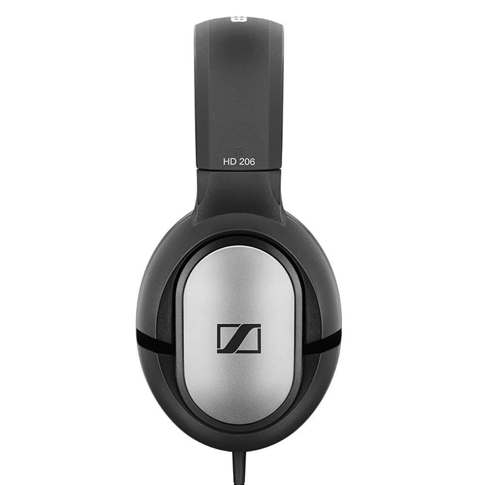 Sennheiser HD206 Over-Ear Wired HiFi Drivers Stereo Bass Audiophile Headphones Original Noise-Canceling Monitoring Headset