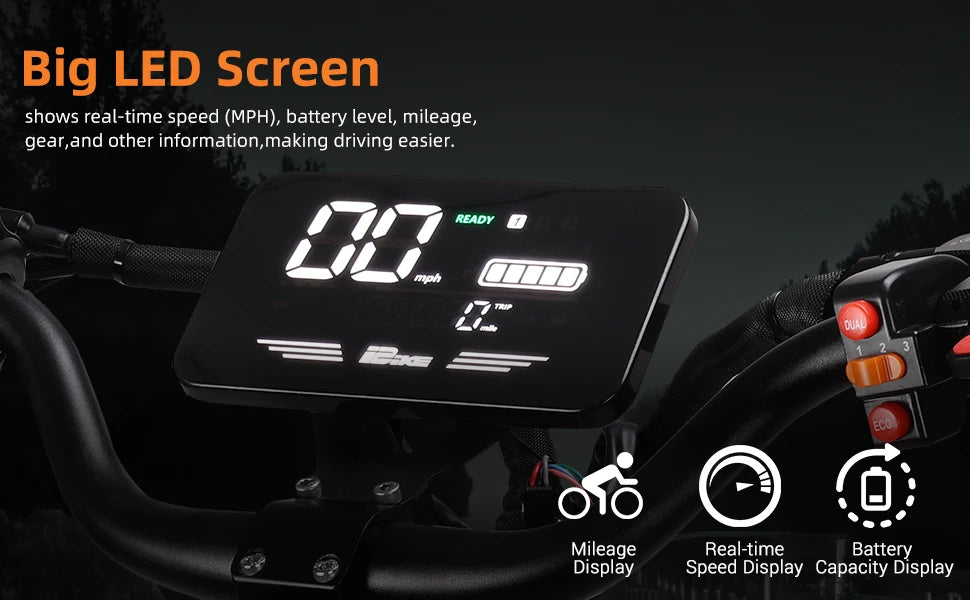 VREOM - VZ37 Electric Scooter-6000W Motor 60V30AH Battery High Power E-Scooter-70km/h Speed 11'' Vacuum Tire-Foldable EScoot