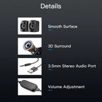 Computer Speaker For PC Laptop Desktop Caixa De Som Sound Box Music Audio System Bocina Column Acoustics Coluna Amplified Unit