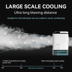Compact Air Conditioning 3-Speed Personal Air Cooler 900ml Water Tank 7-Color Mood Light For Bedroom Desk Office