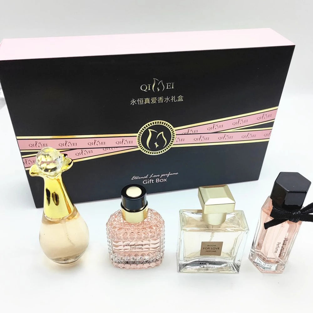 Luxury Brand Perfume Women духи Eau De Parfum Femme Gift Box 4Pcs Set 100ml Perfumes De Mujer Natural Floral Fragrance Spray